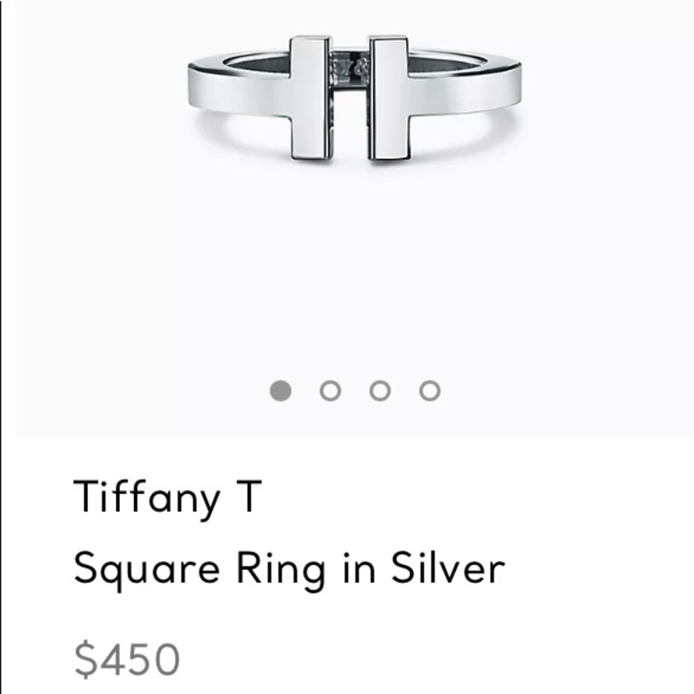 🔥 Tiffany Square Ring 9.5